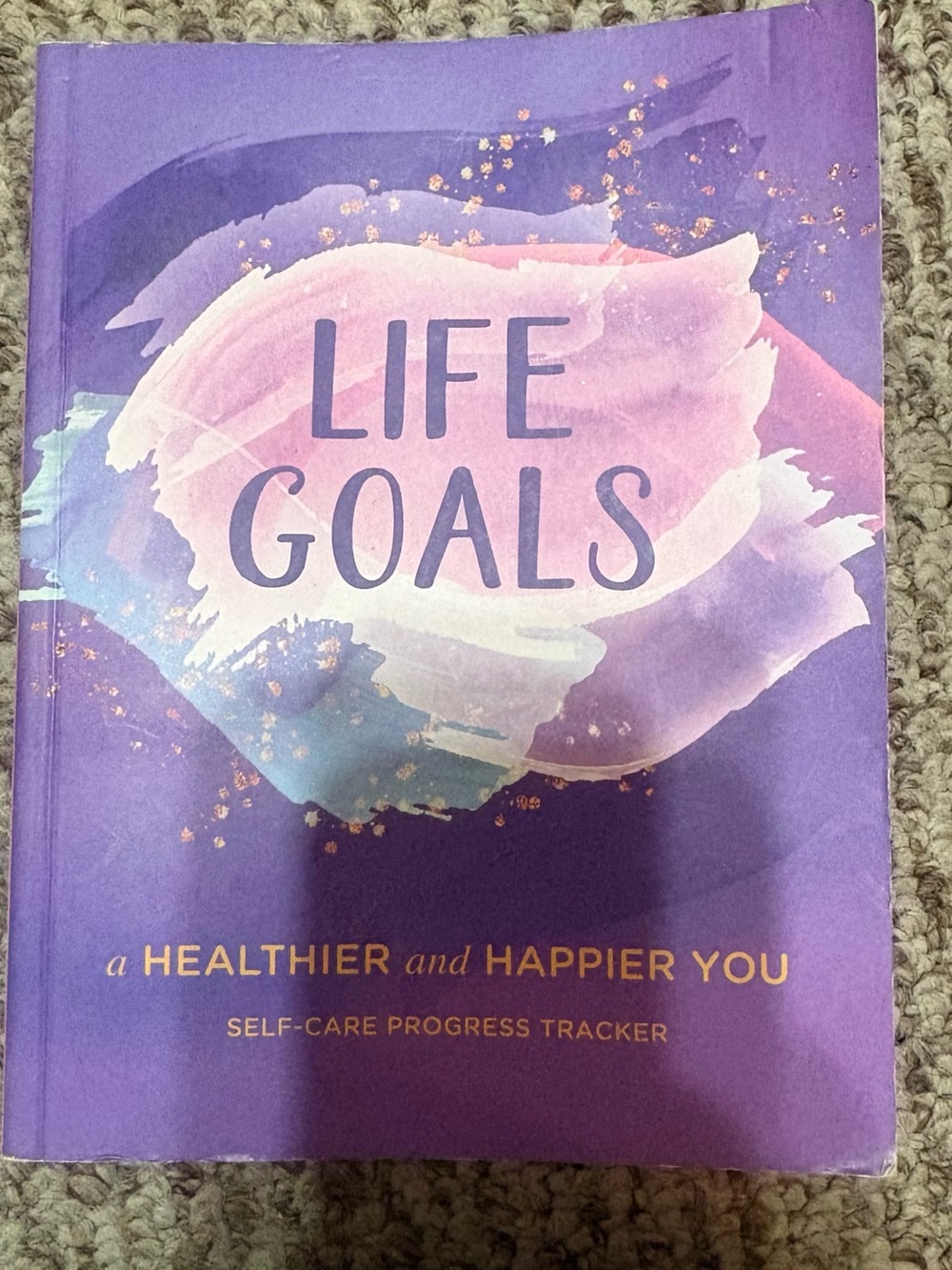 Life Goals Self-Care Progress Tracker — Purple & Pink Cover